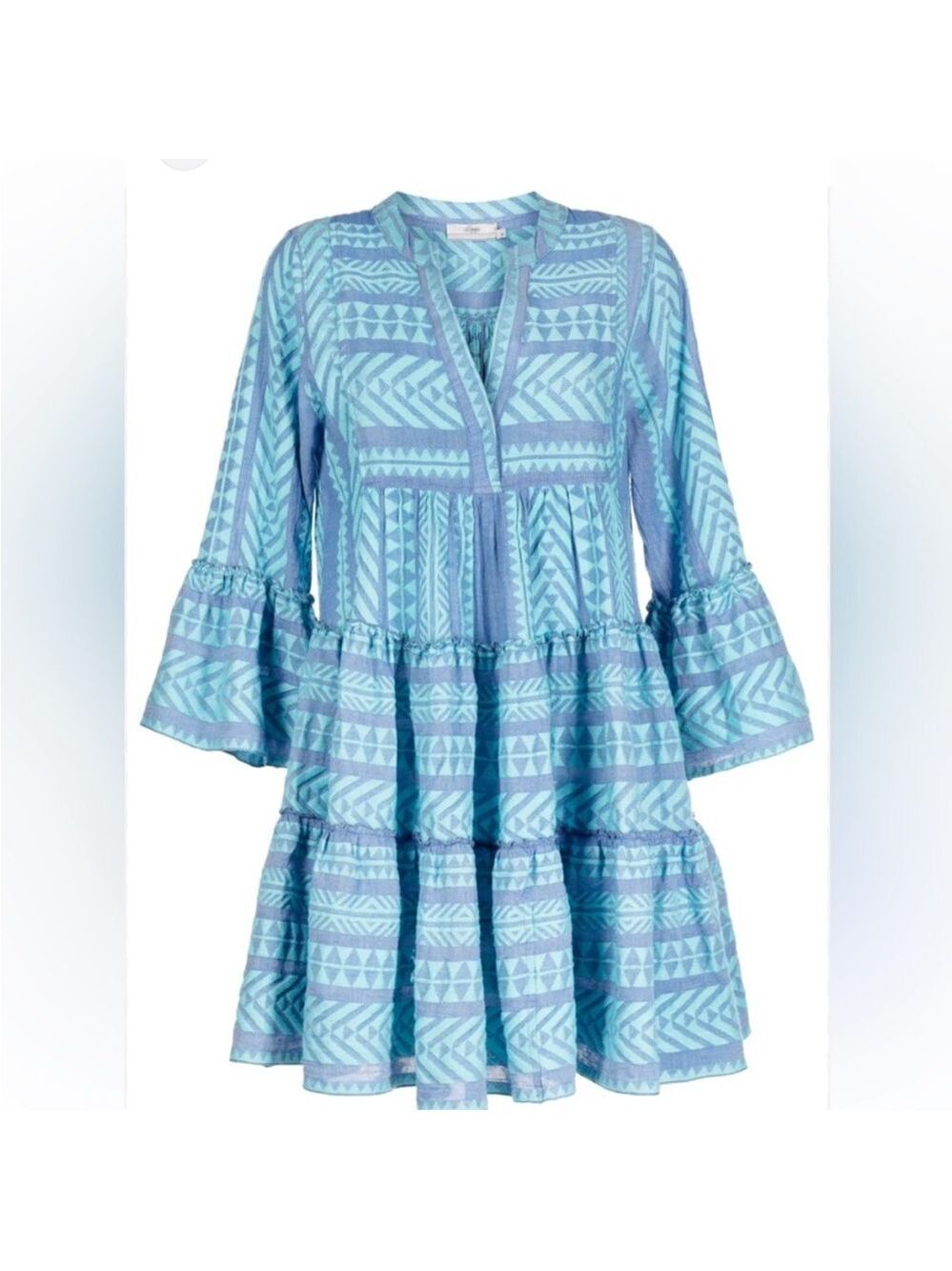 Devotion TWINS Blue Patterned Mini Dress